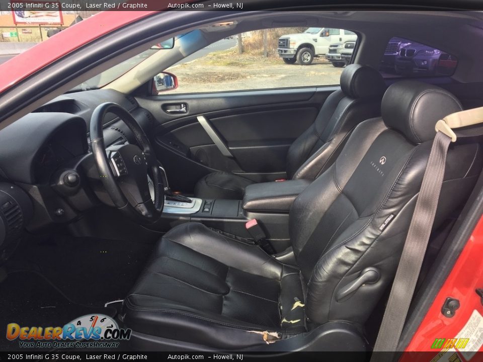 2005 Infiniti G 35 Coupe Laser Red / Graphite Photo #10