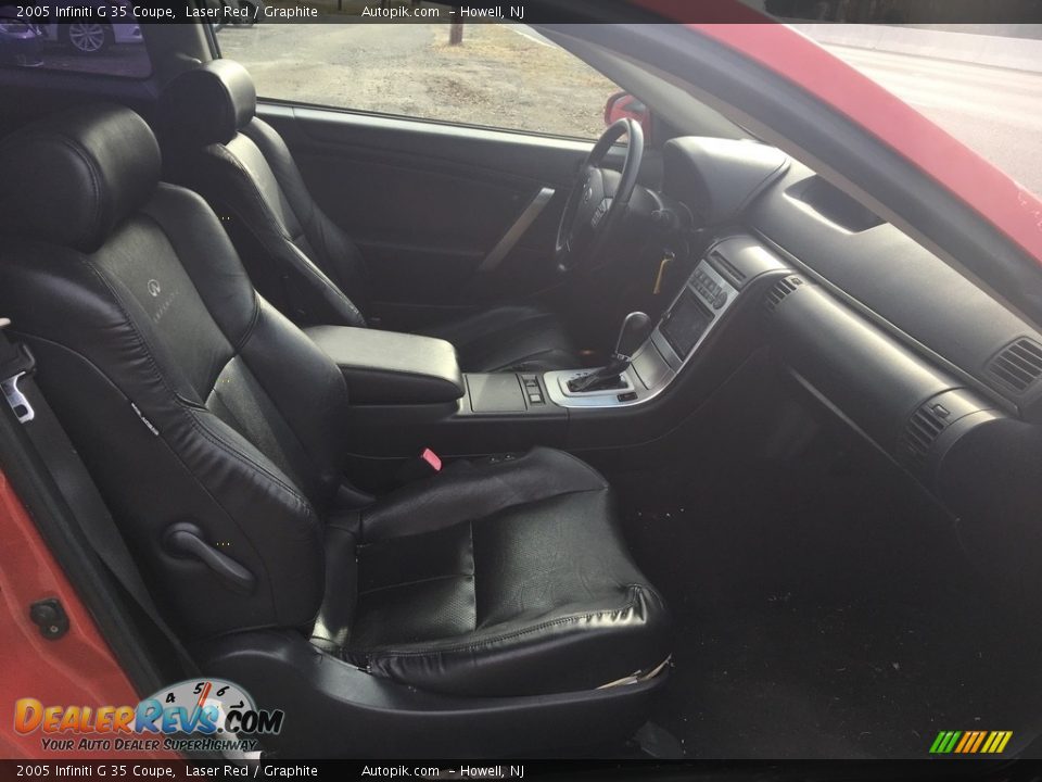 2005 Infiniti G 35 Coupe Laser Red / Graphite Photo #12
