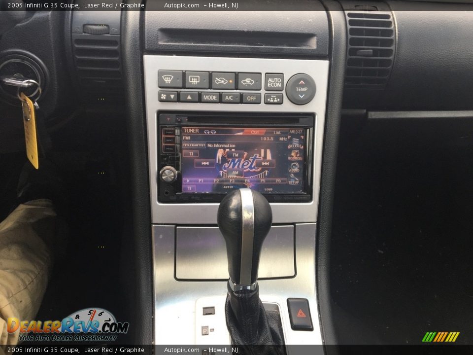 2005 Infiniti G 35 Coupe Laser Red / Graphite Photo #14