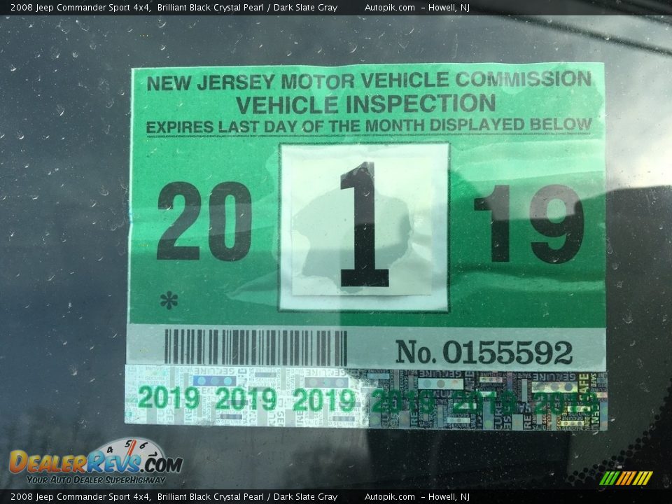 2008 Jeep Commander Sport 4x4 Brilliant Black Crystal Pearl / Dark Slate Gray Photo #9