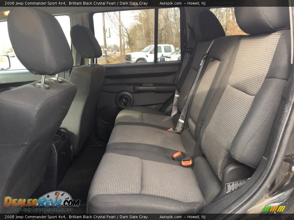 2008 Jeep Commander Sport 4x4 Brilliant Black Crystal Pearl / Dark Slate Gray Photo #11