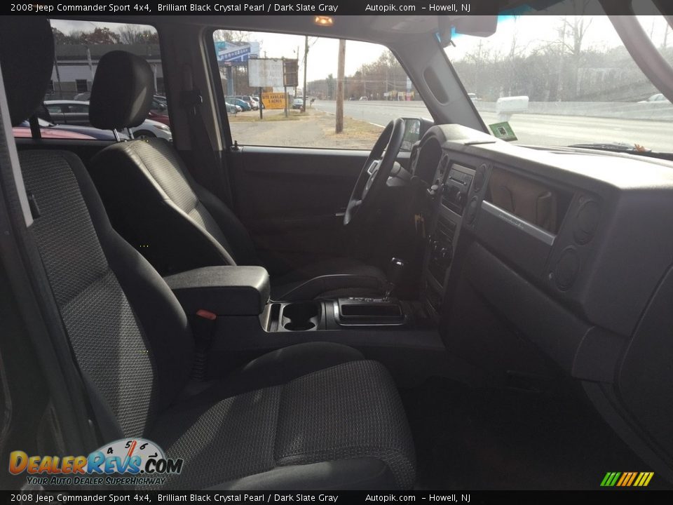 2008 Jeep Commander Sport 4x4 Brilliant Black Crystal Pearl / Dark Slate Gray Photo #13