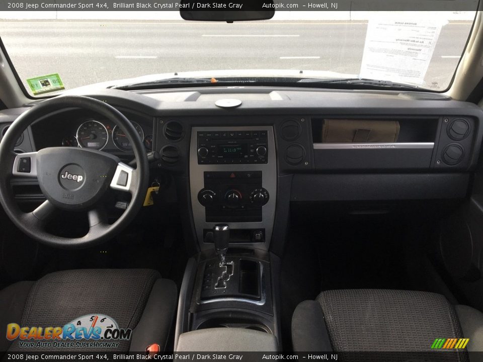 2008 Jeep Commander Sport 4x4 Brilliant Black Crystal Pearl / Dark Slate Gray Photo #14