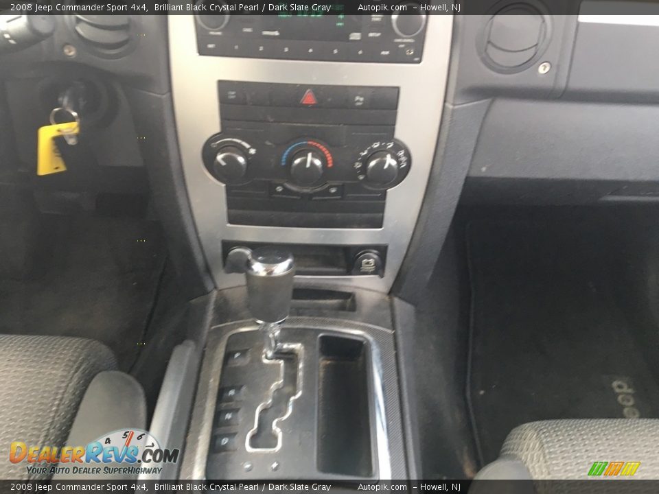 2008 Jeep Commander Sport 4x4 Brilliant Black Crystal Pearl / Dark Slate Gray Photo #15