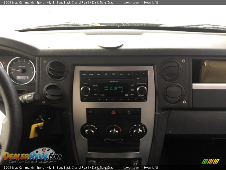 2008 Jeep Commander Sport 4x4 Brilliant Black Crystal Pearl / Dark Slate Gray Photo #16
