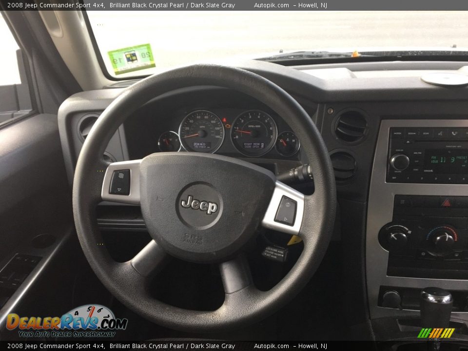 2008 Jeep Commander Sport 4x4 Brilliant Black Crystal Pearl / Dark Slate Gray Photo #17