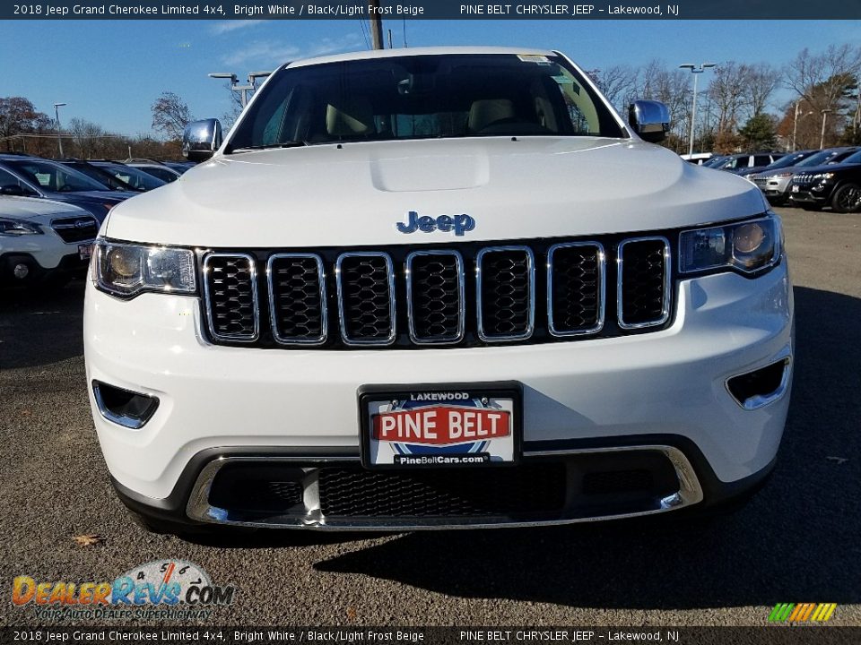 2018 Jeep Grand Cherokee Limited 4x4 Bright White / Black/Light Frost Beige Photo #2
