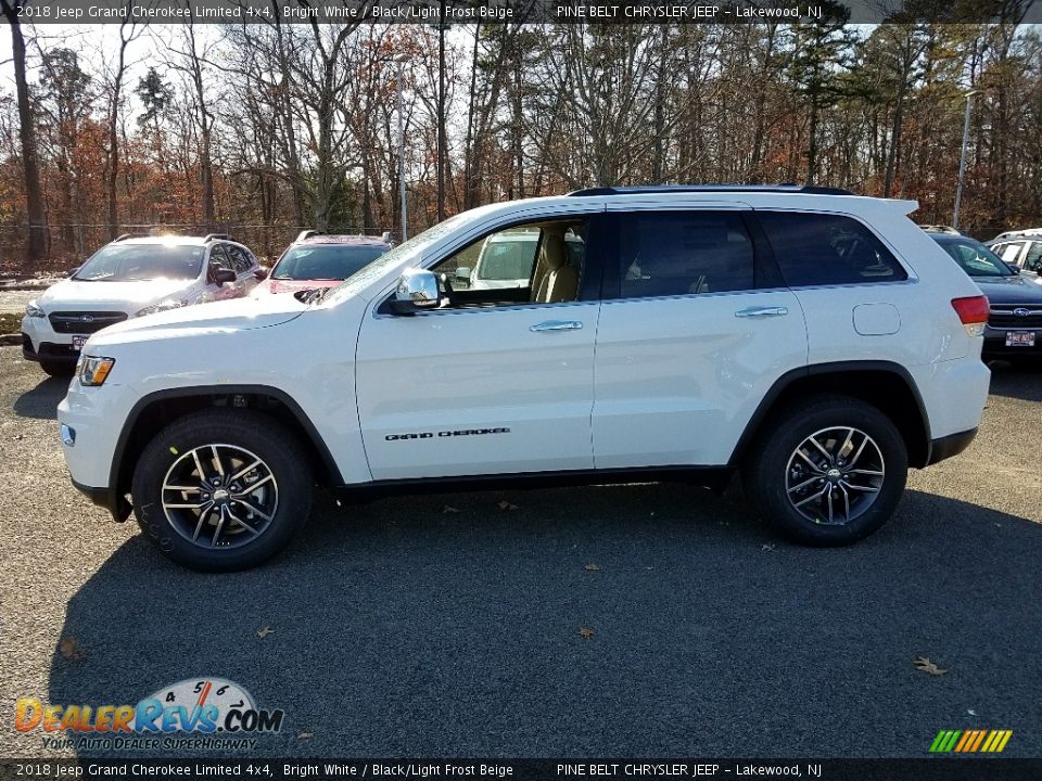 2018 Jeep Grand Cherokee Limited 4x4 Bright White / Black/Light Frost Beige Photo #3