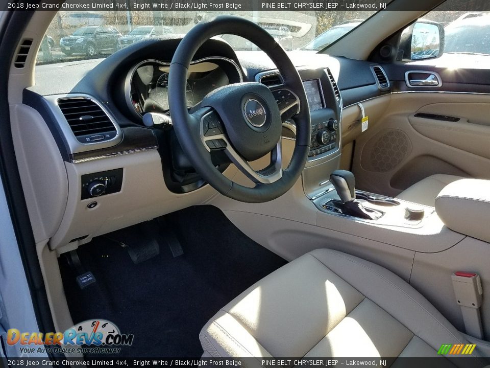 2018 Jeep Grand Cherokee Limited 4x4 Bright White / Black/Light Frost Beige Photo #7