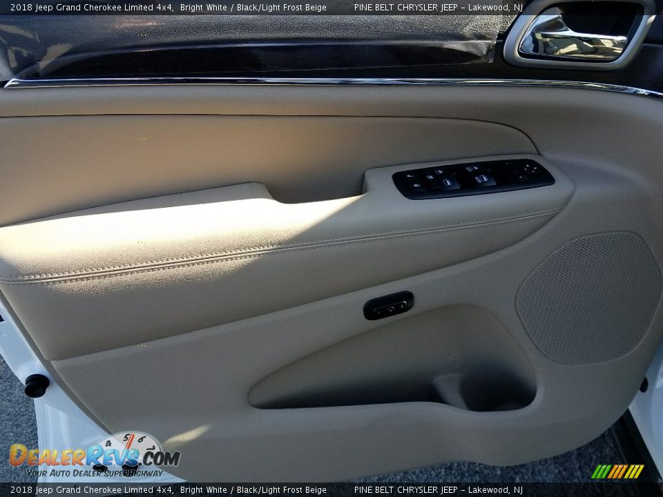 2018 Jeep Grand Cherokee Limited 4x4 Bright White / Black/Light Frost Beige Photo #8