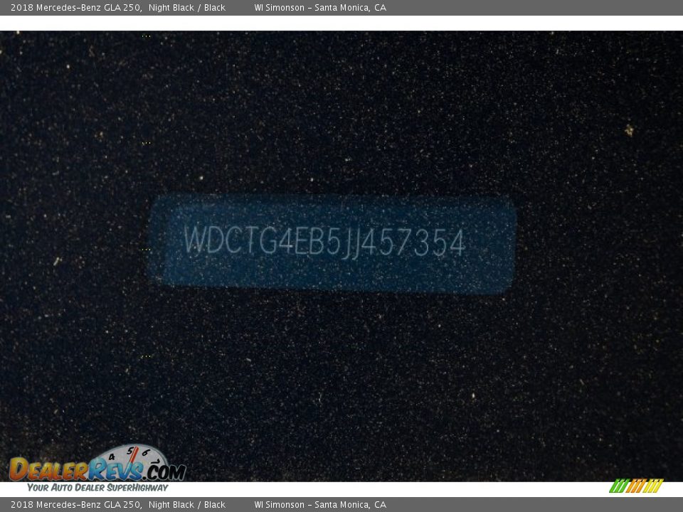 2018 Mercedes-Benz GLA 250 Night Black / Black Photo #10