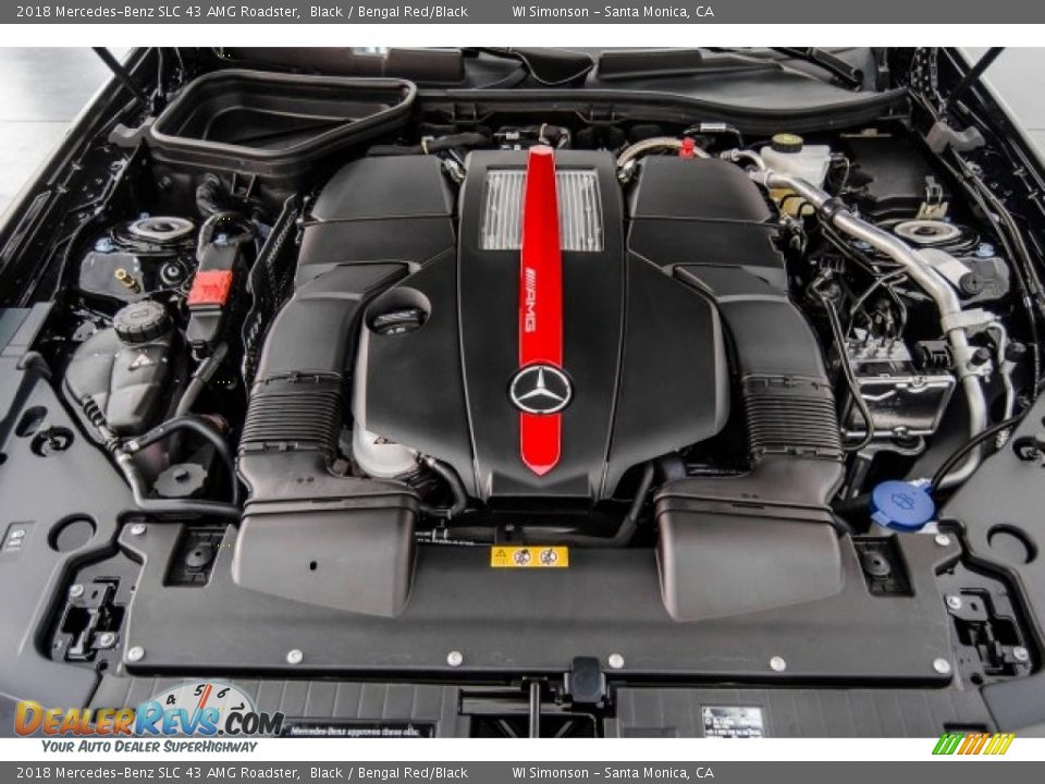 2018 Mercedes-Benz SLC 43 AMG Roadster 3.0 Liter biturbo DOHC 24-Valve VVT V6 Engine Photo #8