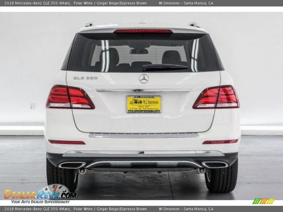 2018 Mercedes-Benz GLE 350 4Matic Polar White / Ginger Beige/Espresso Brown Photo #4