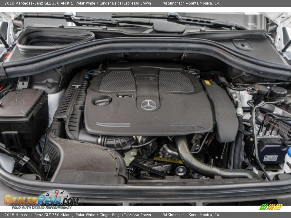 2018 Mercedes-Benz GLE 350 4Matic Polar White / Ginger Beige/Espresso Brown Photo #8