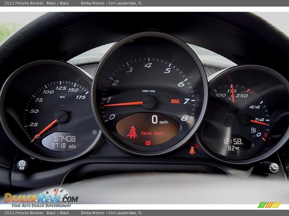 2011 Porsche Boxster Black / Black Photo #75