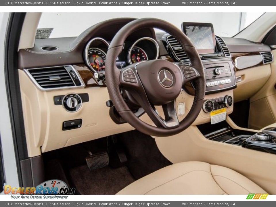 Dashboard of 2018 Mercedes-Benz GLE 550e 4Matic Plug-In Hybrid Photo #11