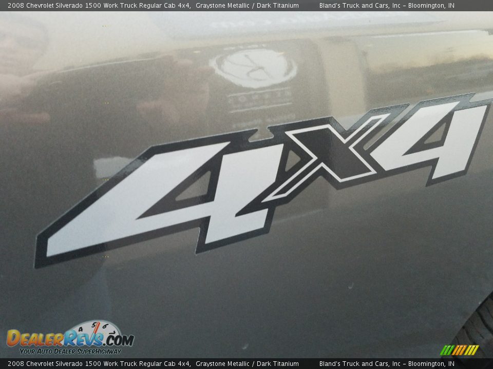 2008 Chevrolet Silverado 1500 Work Truck Regular Cab 4x4 Graystone Metallic / Dark Titanium Photo #24