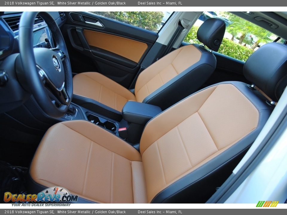 Golden Oak/Black Interior - 2018 Volkswagen Tiguan SE Photo #14