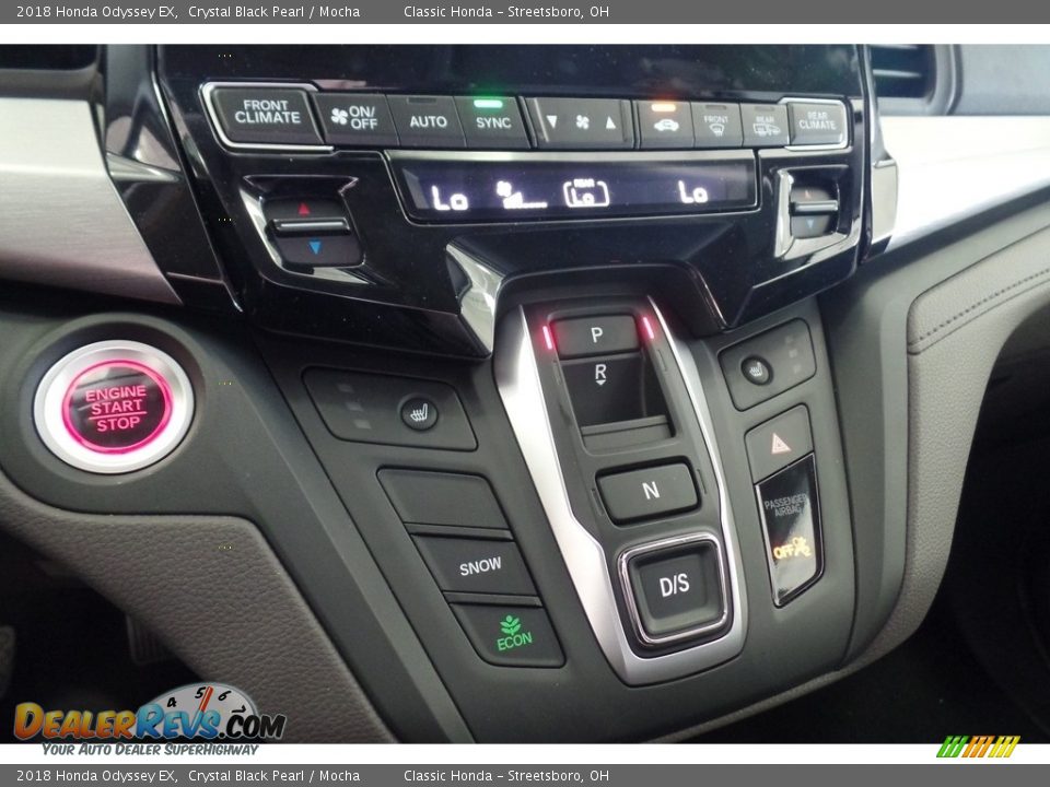 2018 Honda Odyssey EX Crystal Black Pearl / Mocha Photo #12