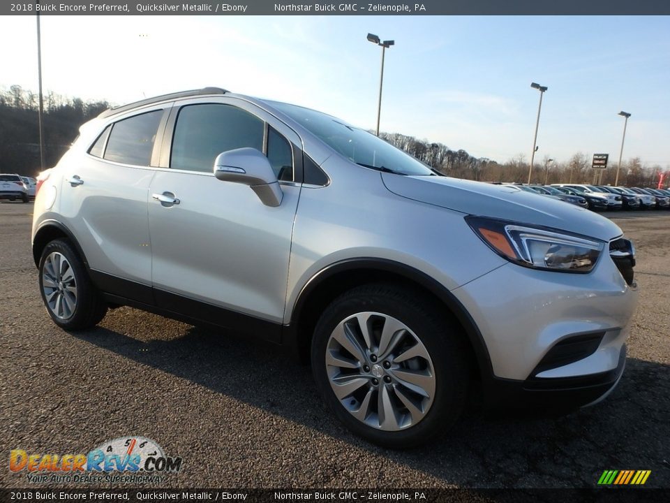 Front 3/4 View of 2018 Buick Encore Preferred Photo #3
