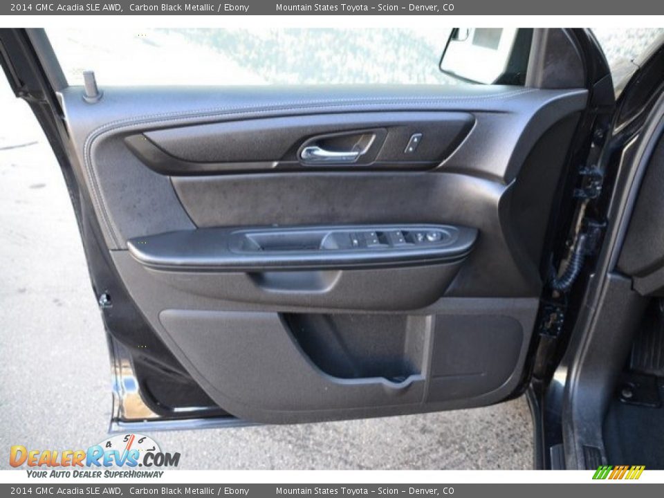 2014 GMC Acadia SLE AWD Carbon Black Metallic / Ebony Photo #25