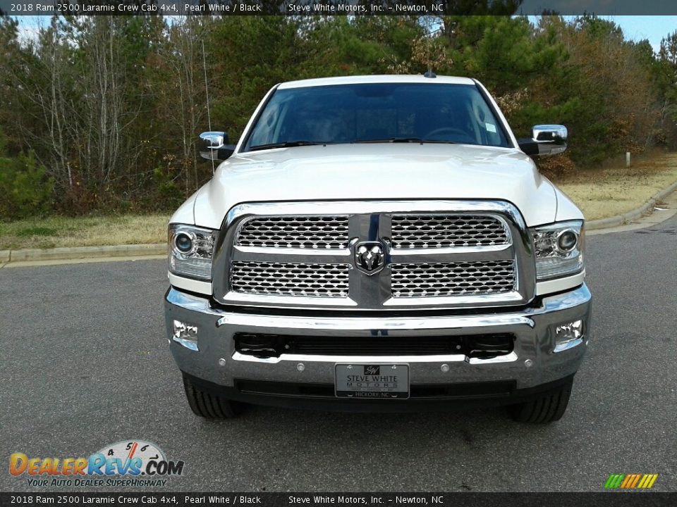 2018 Ram 2500 Laramie Crew Cab 4x4 Pearl White / Black Photo #3