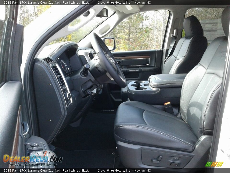 Black Interior - 2018 Ram 2500 Laramie Crew Cab 4x4 Photo #9