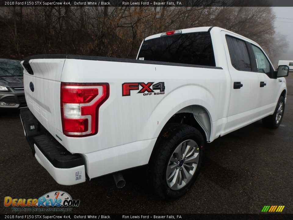 2018 Ford F150 STX SuperCrew 4x4 Oxford White / Black Photo #3