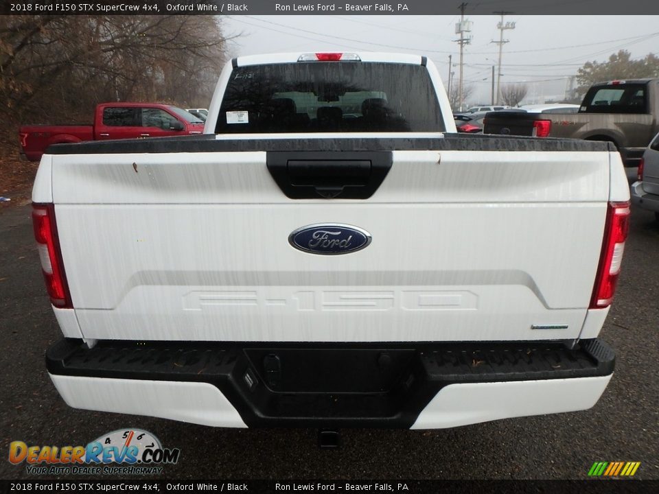 2018 Ford F150 STX SuperCrew 4x4 Oxford White / Black Photo #4