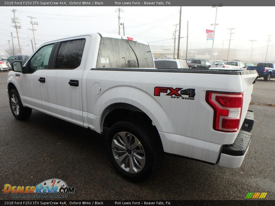 2018 Ford F150 STX SuperCrew 4x4 Oxford White / Black Photo #6