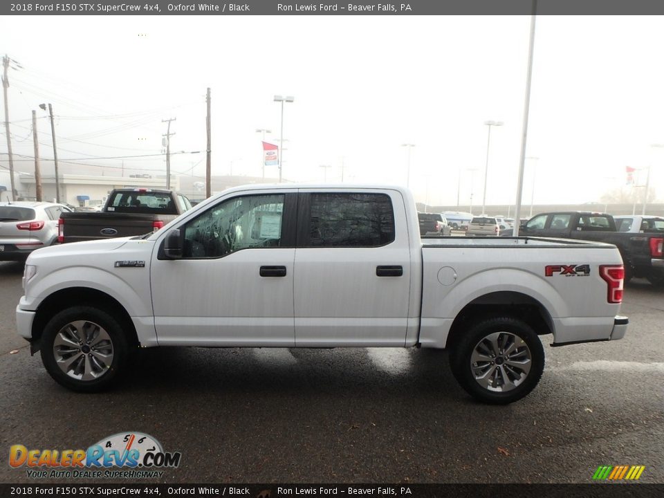 2018 Ford F150 STX SuperCrew 4x4 Oxford White / Black Photo #7