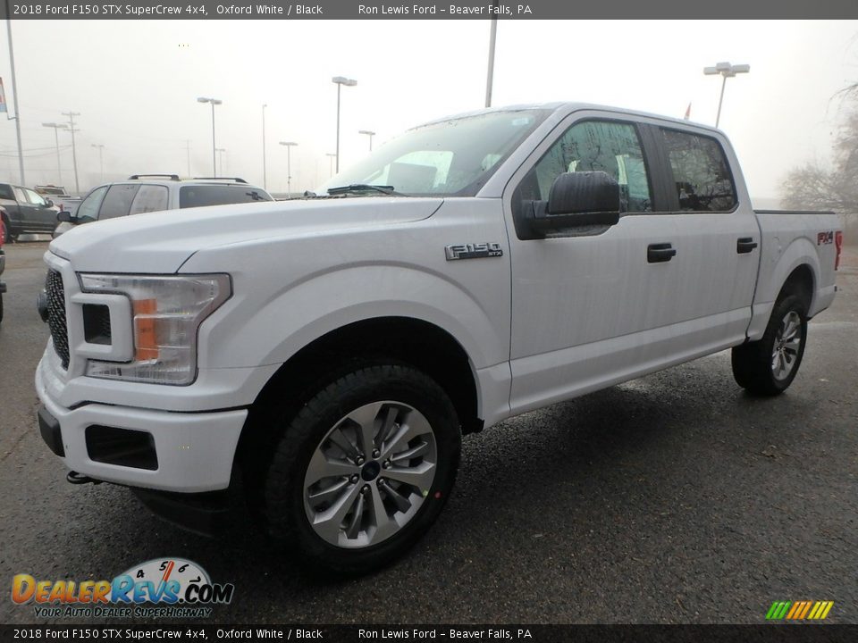 2018 Ford F150 STX SuperCrew 4x4 Oxford White / Black Photo #8