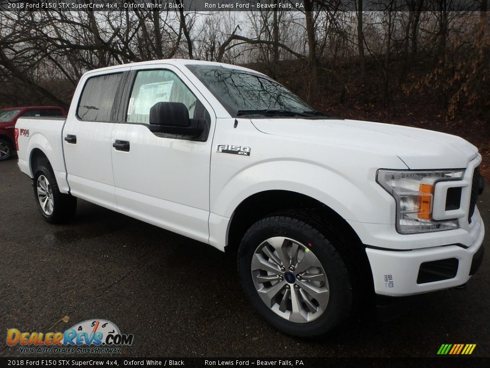 2018 Ford F150 STX SuperCrew 4x4 Oxford White / Black Photo #10