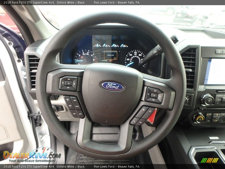 2018 Ford F150 STX SuperCrew 4x4 Oxford White / Black Photo #17