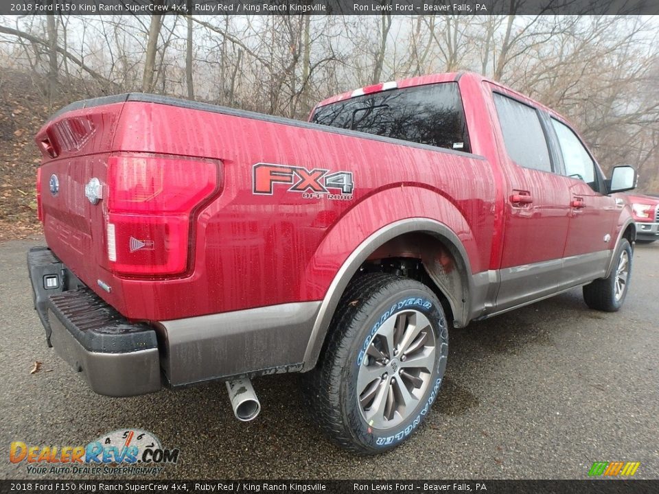 2018 Ford F150 King Ranch SuperCrew 4x4 Ruby Red / King Ranch Kingsville Photo #3