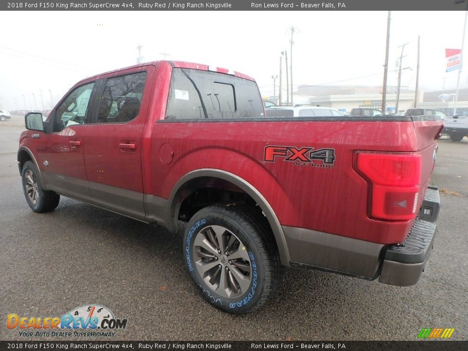 2018 Ford F150 King Ranch SuperCrew 4x4 Ruby Red / King Ranch Kingsville Photo #5