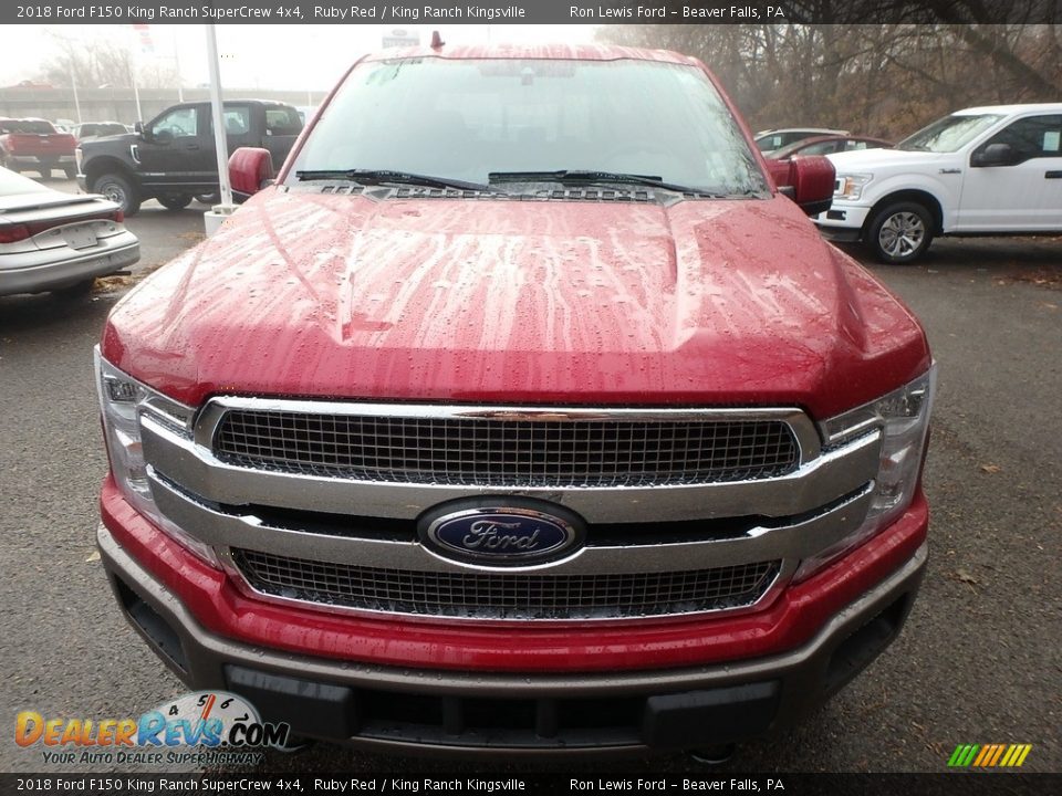 2018 Ford F150 King Ranch SuperCrew 4x4 Ruby Red / King Ranch Kingsville Photo #8