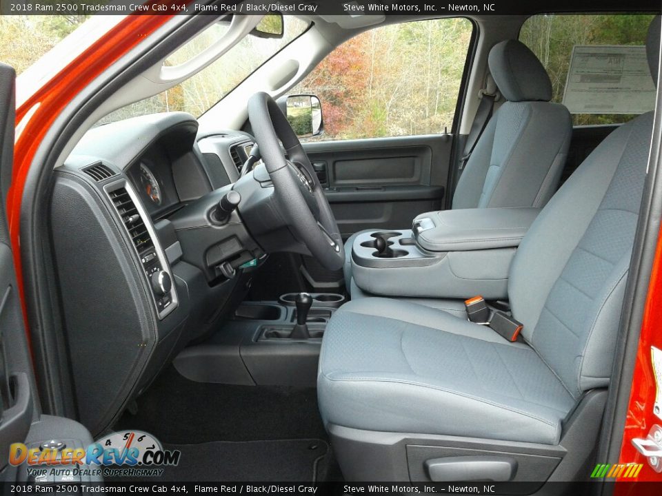 Black/Diesel Gray Interior - 2018 Ram 2500 Tradesman Crew Cab 4x4 Photo #9