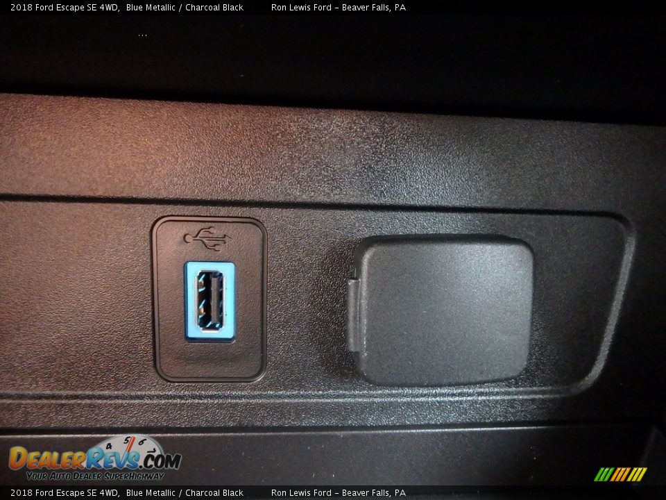 2018 Ford Escape SE 4WD Blue Metallic / Charcoal Black Photo #20