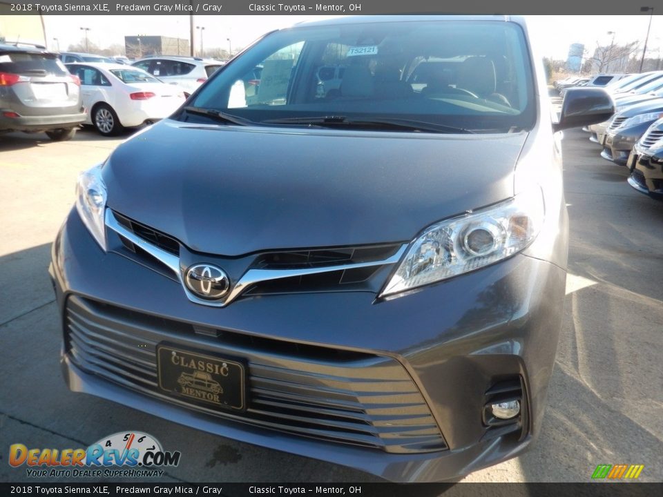 2018 Toyota Sienna XLE Predawn Gray Mica / Gray Photo #1