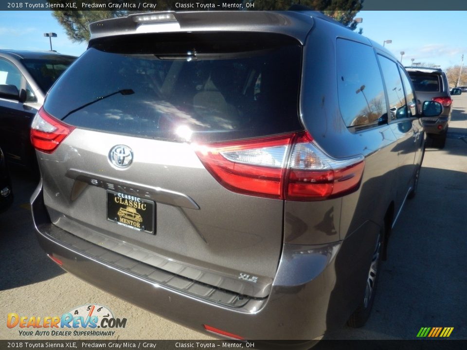 2018 Toyota Sienna XLE Predawn Gray Mica / Gray Photo #2