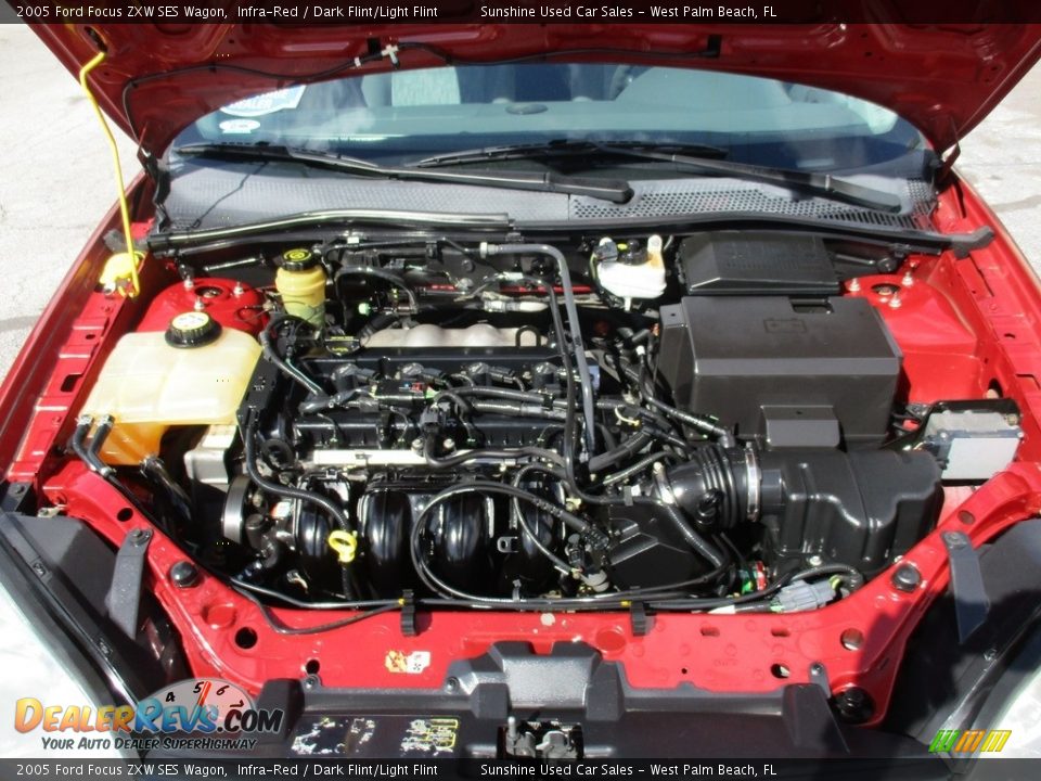 2005 Ford Focus ZXW SES Wagon Infra-Red / Dark Flint/Light Flint Photo #22