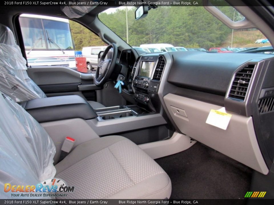 2018 Ford F150 XLT SuperCrew 4x4 Blue Jeans / Earth Gray Photo #30