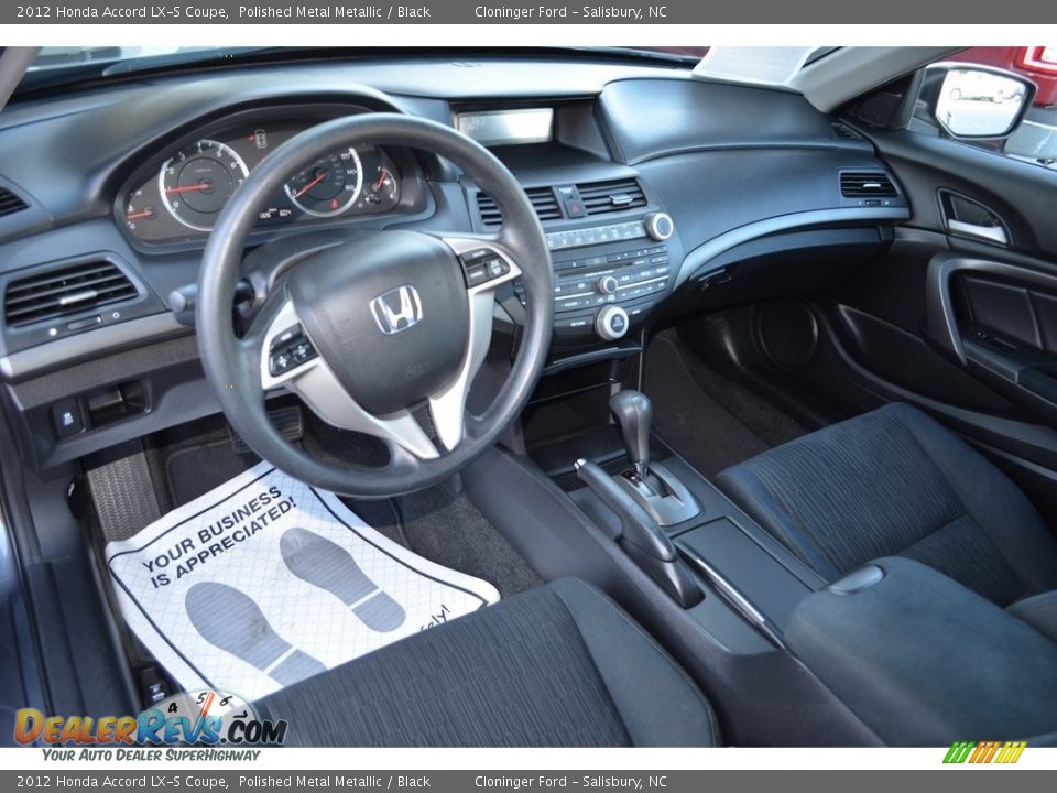 2012 Honda Accord LX-S Coupe Polished Metal Metallic / Black Photo #10