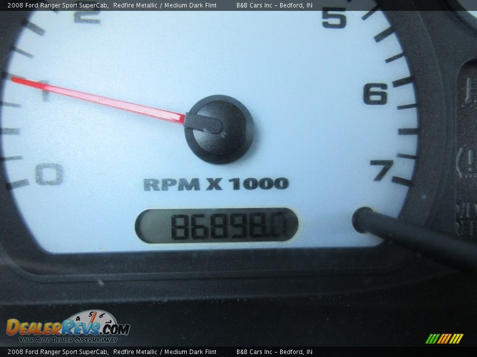 2008 Ford Ranger Sport SuperCab Redfire Metallic / Medium Dark Flint Photo #33