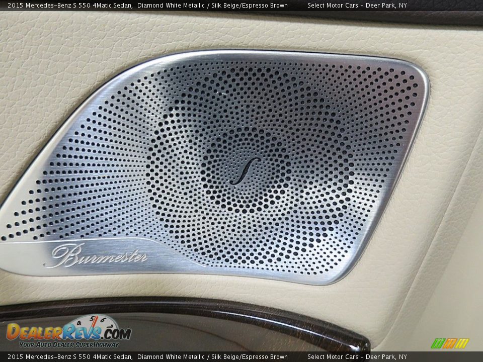 2015 Mercedes-Benz S 550 4Matic Sedan Diamond White Metallic / Silk Beige/Espresso Brown Photo #20