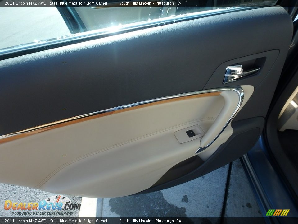 2011 Lincoln MKZ AWD Steel Blue Metallic / Light Camel Photo #19