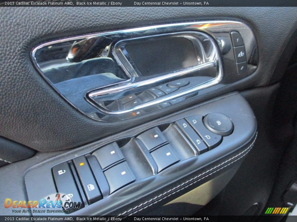 2013 Cadillac Escalade Platinum AWD Black Ice Metallic / Ebony Photo #35