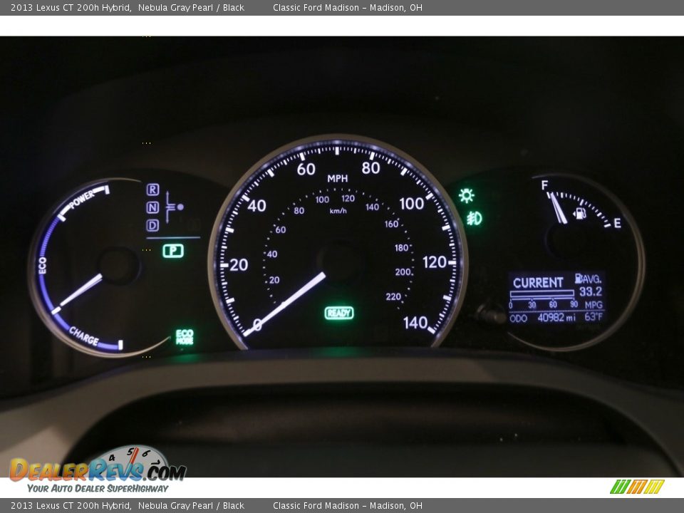 2013 Lexus CT 200h Hybrid Nebula Gray Pearl / Black Photo #7