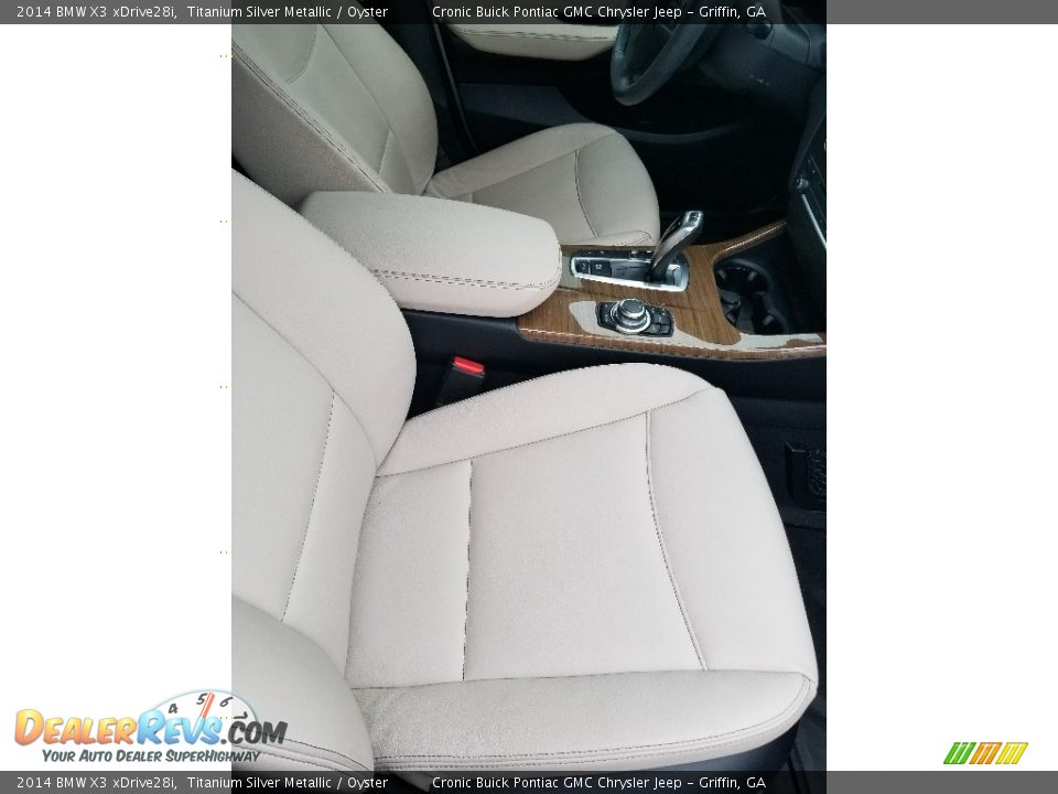 2014 BMW X3 xDrive28i Titanium Silver Metallic / Oyster Photo #4